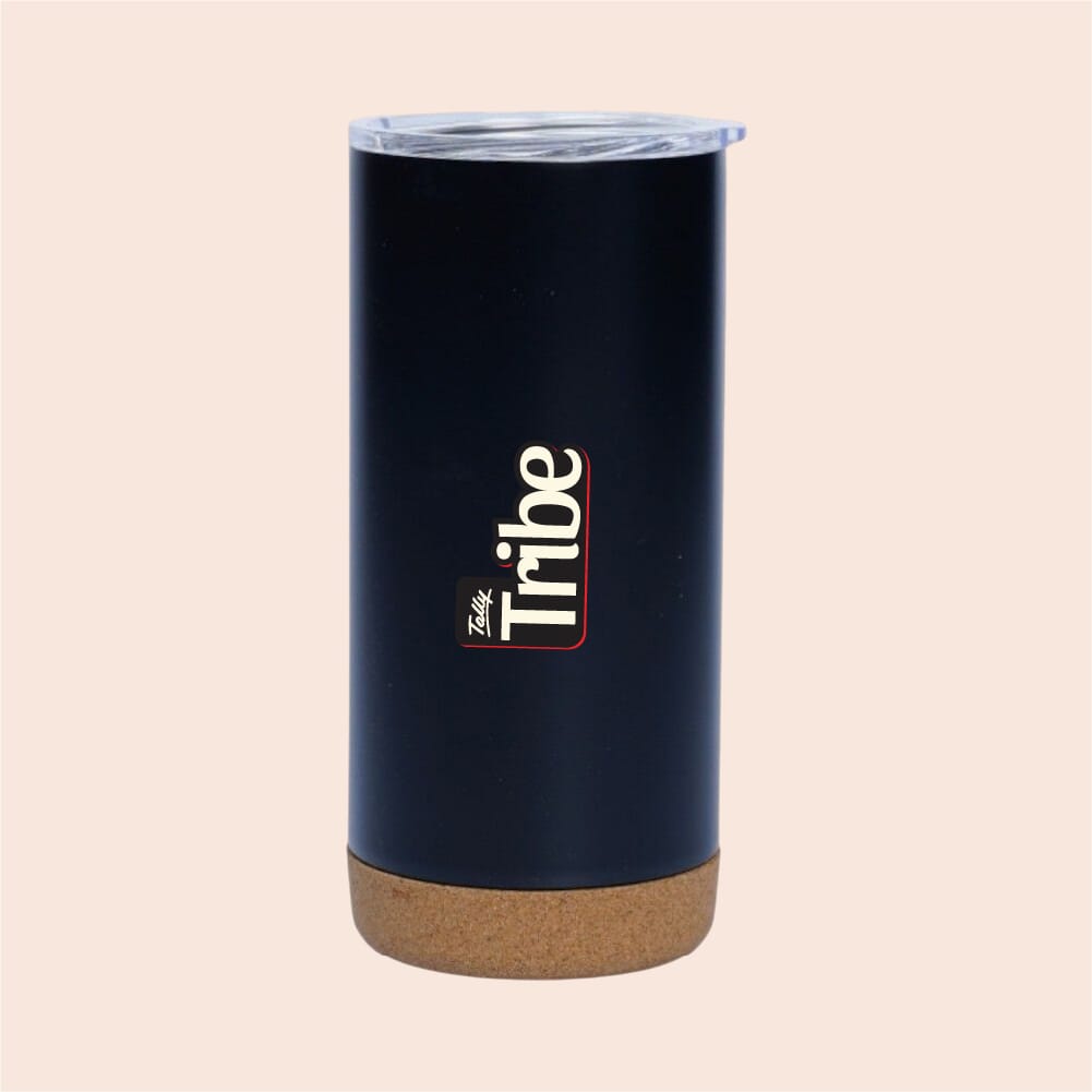 Hookie Mug- Black With Natural Brown- 450ml